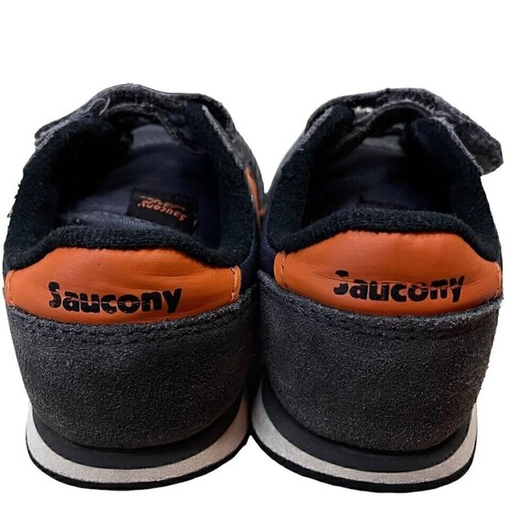 Saucony Jazz Low Pro Baby Jazz Sneakers Unisex 6M Navy Orange Leather Upper - Picture 4 of 10